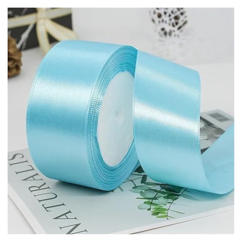 ZPFDSG Schleife 50 Farben 4 cm Hochzeit Geschenk Verpackung Bänder Schleife DIY Handwerk Handgemachte Scrapbooking Material Kuchen Boxen Verpackung Band Backen(Lake Blue) von ZPFDSG