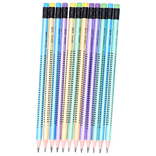 ZPSHYD Bleistift-Set, 12-teilig, rutschfeste Bleistifte, Malerei-Komposition mit Spitzer, Bürobedarf von ZPSHYD
