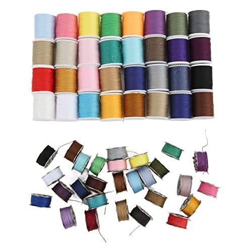 ZPSHYD Nähgarn, Polyester-Nähgarn-Set, 60 Spule, mehrfarbig, mit wiederverwendbarer Spule für Nähmaschine von ZPSHYD