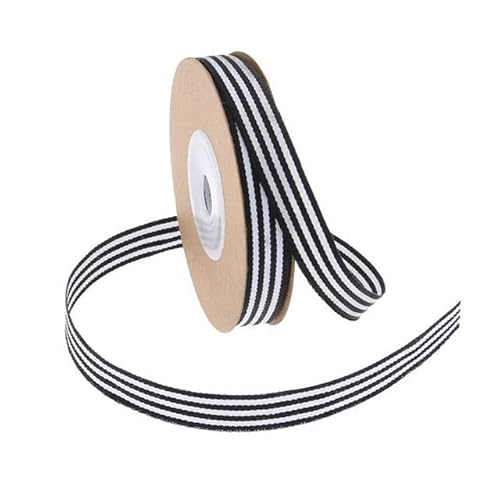 10 Yards/Stück 10mm Stich Alternative Streifen Band DIY Schleifen Hochzeit Geschenk Box Verpackung Weihnachten Party Dekoration Nähen gurtband von ZQMALL