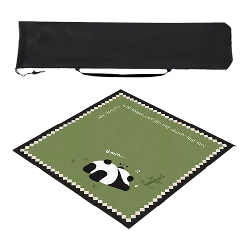 ZQQZEZ Mahjong mat Quadratische Mahjong-Matte, rutschfeste Mahjong-Tischmatte mit Aufbewahrungstasche, Kristall-Samtstoff-Spieltischmatte(Style 1,23.6inx23.6in) von ZQQZEZ