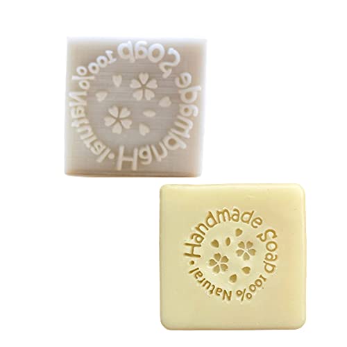 ZQWE Seife Kapitel Buchstabe Herz Muster Mini DIY Seife Stempel Handgemachte Seife Stempel Weiß Harz Seife Kapitel Persönlichkeit Handwerk Produktion (4 x 4 cm), CQ5 von ZQWE