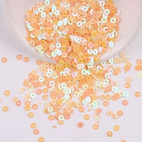 ZQWERT 2-4 mm lose Pailletten, 28 Colors 14000-28000pcs Runde Handwerk Pailletten, funkelnde Effekt für DIY-Verzierungen, Kunstnäherdekoration, Handwerksbereitschaft von ZQWERT