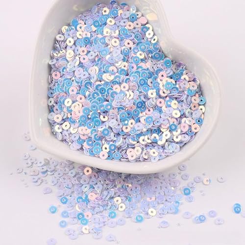 ZQWERT 2-4 mm losen Pailletten, 25 Color 14000-28000pcs Sparkling Effect-Pailletten für DIY-Kunstnäher, Handwerk machen von ZQWERT