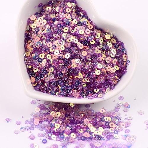 ZQWERT 2-4 mm losen Pailletten, 25 Color 14000-28000pcs Sparkling Effect-Pailletten für DIY-Kunstnäher, Handwerk machen von ZQWERT