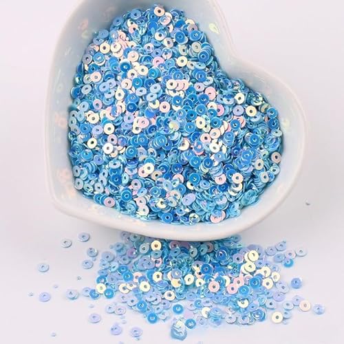 ZQWERT 2-4 mm losen Pailletten, 25 Color 14000-28000pcs Sparkling Effect-Pailletten für DIY-Kunstnäher, Handwerk machen von ZQWERT