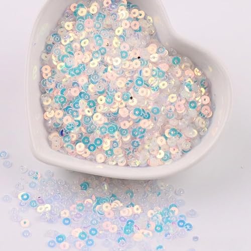 ZQWERT 2-4 mm losen Pailletten, 25 Color 14000-28000pcs Sparkling Effect-Pailletten für DIY-Kunstnäher, Handwerk machen von ZQWERT