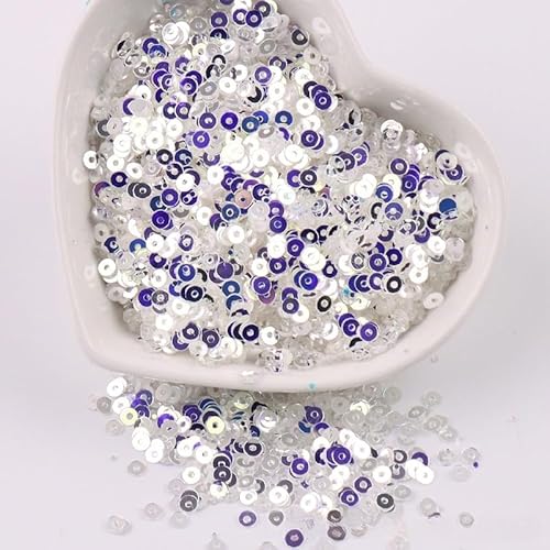 ZQWERT 2-4mm 10000-20000PCs Loose Pailletten, 26 Colors Runde Handwerk Pailletten, funkelnd von ZQWERT