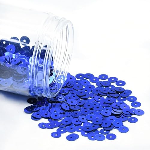 ZQWERT 3-6mm Lose Pailletten, 24 Color 4320-18000pcs Runde Handwerksglitter-Pailletten für DIY-Kunstnähende Dekoration, Handwerk machen von ZQWERT