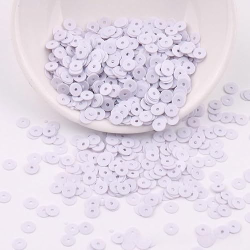 ZQWERT 4-6mm Lose Pailletten, 27 Color 7000-14000pcs Runde Glitter-Pailletten, wasserdicht für DIY-Schmuckherstellung, PVC-Weihnachtsdekor, Eventdekorationen von ZQWERT