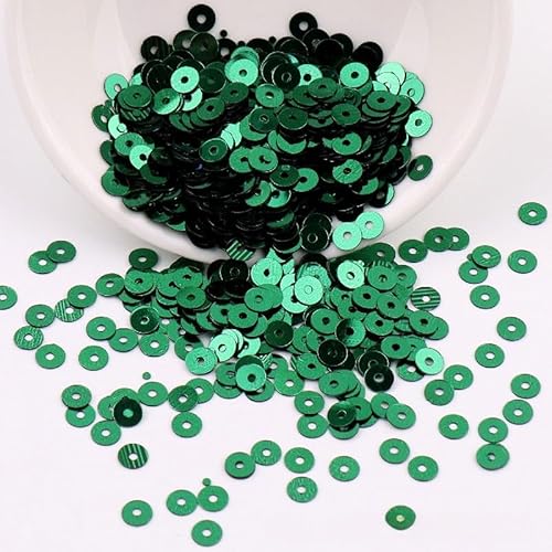 ZQWERT 4-6mm Lose Pailletten, 27 Color 7000-14000pcs Runde Glitter-Pailletten, wasserdicht für DIY-Schmuckherstellung, PVC-Weihnachtsdekor, Eventdekorationen von ZQWERT