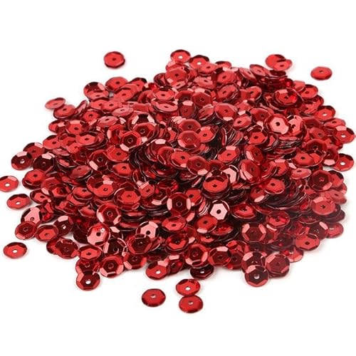 ZQWERT 6 mm losen Pailletten, 22Color 6000-8600pcs Sparkling Pailletten für das Handwerk, Kunstnäher, Urlaubsdekorationsverzierungen von ZQWERT