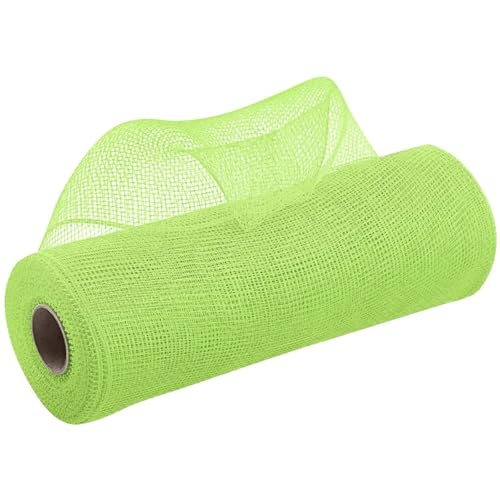 ZRHWSPD Deko-Mesh-Band 10 Yards Poly Mesh Ribbon DIY Dekoration Rollen for Party-Dekoration Hochzeit Blumen Girlande DIY Verpackungsbänder(Light Green) von ZRHWSPD