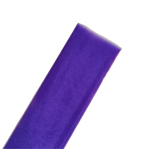 ZRHWSPD Deko-Mesh-Band 5m/10m Schiere Kristall Tüll Rolle Stoff for Drapieren Hochzeit Zeremonie Party Home Dekoration Hochzeit Blumen Bogen(Dark Purple,72CM x 10 Meters) von ZRHWSPD