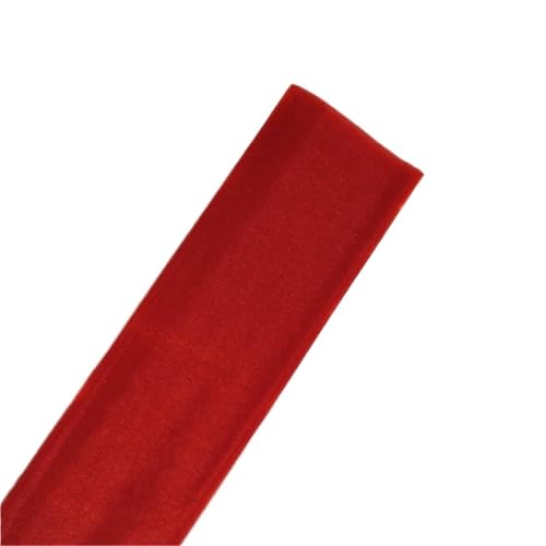 ZRHWSPD Deko-Mesh-Band 5m/10m Schiere Kristall Tüll Rolle Stoff for Drapieren Hochzeit Zeremonie Party Home Dekoration Hochzeit Blumen Bogen(Red,48CM x 10 Meters) von ZRHWSPD