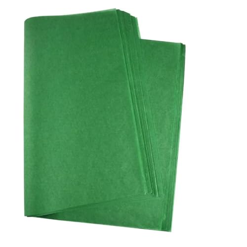 ZRHWSPD Geschenkpapierpapierrolle 10Pcs 50 * 66cm Tissue Paper Flower Bouquet Wrapping for Florist Wedding Birthday Party Packing Decor DIY Crafts(Green) von ZRHWSPD