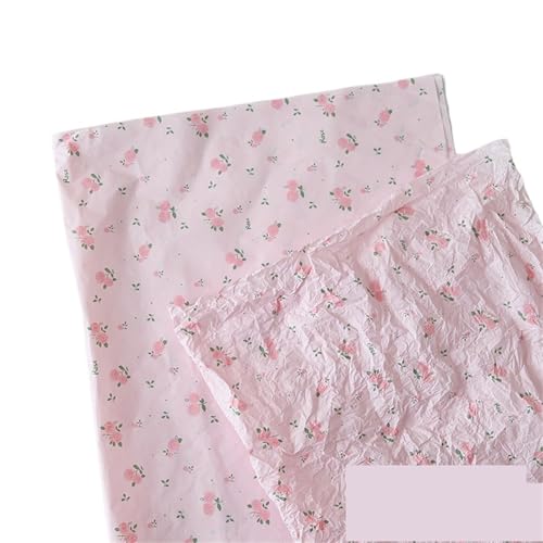 ZRHWSPD Geschenkpapierpapierrolle 20pcs Tissue Paper for Clothing Shirt Shoes DIY Handmade Flower Wrapping Paper BouquetPackaging Papers Material 50x70cm(Pink) von ZRHWSPD