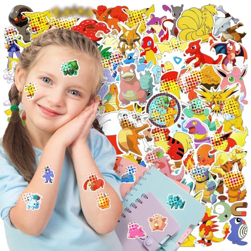 100 Stück pokemon Sticker pokemon Sticker pokemon Aufkleber Pack Deko für Auto Laptop Skateboard Fahrrad Moped Motorrad, Geeignet für Erwachsene Kinder von ZSYFBFYSK