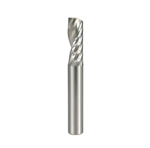 ZSjing Hartmetallfräse Einzel Fräser 3.175 4 6mm Schaft Einzel Fräser Spirale Polyvinylchlorid Fräser CNC Fräsbit von ZSjing