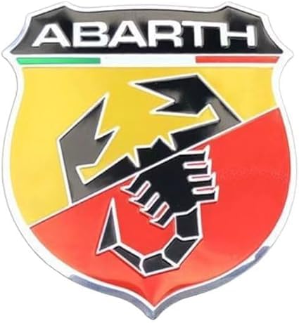 ZTLQ Auto Emblem Aufkleber für Abarth 124 Spider 2016-2023, Badge Aufkleber Emblem Badge Auto Sticker Abziehbild Buchstaben Kofferraum Aufkleber Selbstklebend Tuning Zubehör von ZTLQ