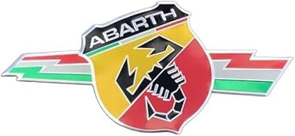 ZTLQ Auto Emblem Aufkleber für Abarth 124 Spider 2016-2023, Badge Aufkleber Emblem Badge Auto Sticker Abziehbild Buchstaben Kofferraum Aufkleber Selbstklebend Tuning Zubehör von ZTLQ