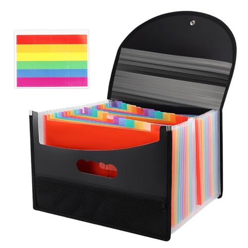 25 Taschen Ordner Organizer, Fächermappe A4, Rainbow Dokumentenmappe Werden zum Archivieren von Ordnern und Speichern von Dateien Verwendet von ZTVOWTO