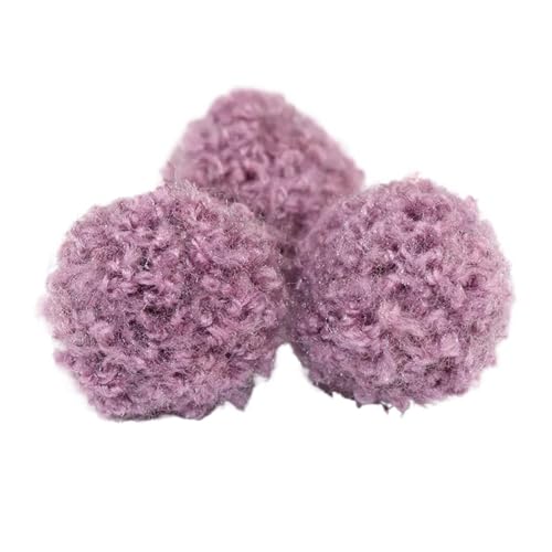 Pompoms Zum Basteln 100 Stück 15 mm bunte lockige, flauschige Plüschbälle, DIY-Bastelbedarf, Ohrringe, Anhänger, Haarschmuck, Pompons, Dekorationsmaterialien, Pom Poms FüR Diy Kreative Handwerk Dekora von ZUGLQYSX