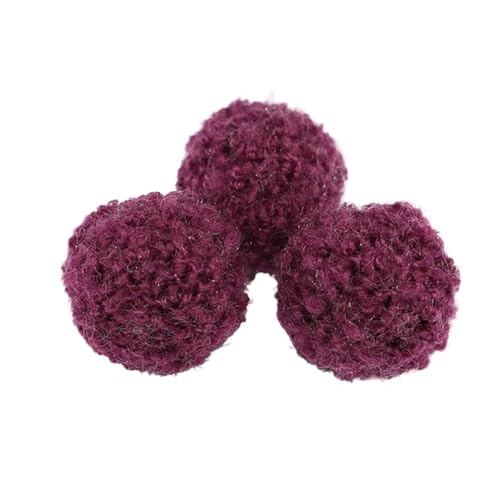 Pompoms Zum Basteln 100 Stück 15 mm bunte lockige, flauschige Plüschbälle, DIY-Bastelbedarf, Ohrringe, Anhänger, Haarschmuck, Pompons, Dekorationsmaterialien, Pom Poms FüR Diy Kreative Handwerk Dekora von ZUGLQYSX