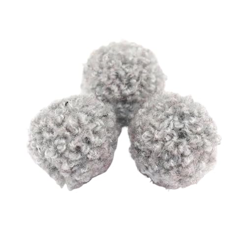 Pompoms Zum Basteln 100 Stück 15 mm bunte lockige, flauschige Plüschbälle, DIY-Bastelbedarf, Ohrringe, Anhänger, Haarschmuck, Pompons, Dekorationsmaterialien, Pom Poms FüR Diy Kreative Handwerk Dekora von ZUGLQYSX