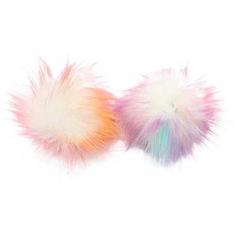 Pompoms Zum Basteln 8 CM 10 CM Mehrfarbige Plüsch Ball Gefälschte Fuchs Haar DIY Kleidung Schuh Hut Zubehör Nachahmung Wolle Ball Anhänger Nähen liefert 25 stücke FüR Diy Kreative Handwerk Dekoratione von ZUGLQYSX