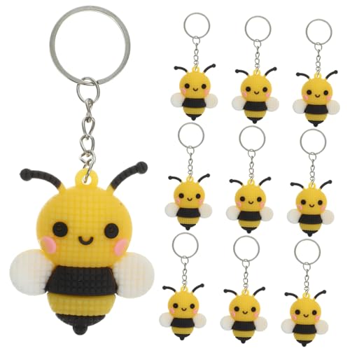 ZUNOXAZ 10stücke Süße Bienen Schlüsselanhänger Cartoon Deko Für Geburtstagsfeiern Langlebige Materialien Taschen Und Schlüsselanhänger Für Familie ZUNOXAZ 10stücke Süße Bienen Schlüsselanhänger Cartoon Deko Für Geburtstagsfeiern Langlebige Materialien Taschen Und Schlüsselanhänger Für Familie von ZUNOXAZ