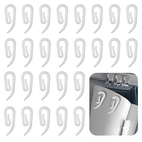 100 PCS Gardinenhaken, Vorhanghaken, Vorhang Haken, Gardinen Haken zum Einhängen, Curtain Hooks, Gardinenhaken zum Einhängen, Gardinenhaken für Schienen von ZUOQIANG