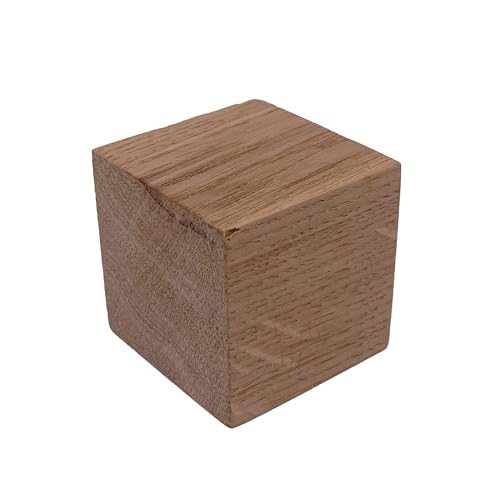 ZUSCHNITTPROFI.DE Massivholz Würfel (4 x 4 x 4 cm) – naturbelassener Holzklotz als Holzwürfel aus glatt gehobeltem Eichenholz – Bastelholz für verschiedene DIY-Projekte von ZUSCHNITTPROFI.DE