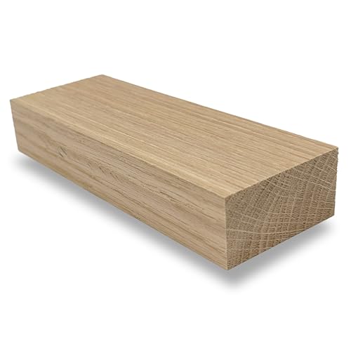 Zuschnittprofi Massivholzplatte (4 x 15 x 2 cm) – handgefertigte Holzscheibe aus glatt gehobeltem Eichenholz – DIY Holz für verschiedene Bau-Projekte von ZUSCHNITTPROFI.DE