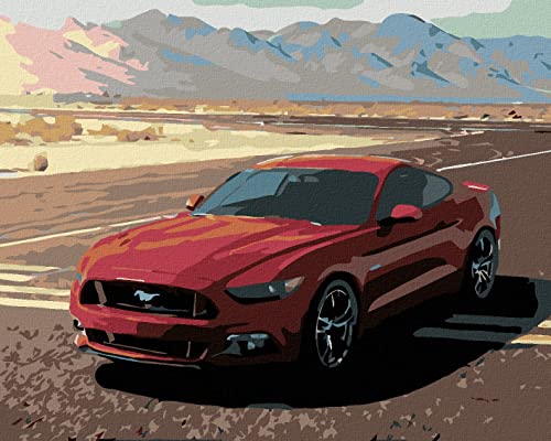 Malen nach Zahlen - MUSTANG 40x50 cm mit Keilrahmen (bereits gespannt) von ZUTY