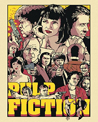 Malen nach Zahlen - PULP FICTION 40x50 cm mit Keilrahmen (bereits gespannt) von ZUTY