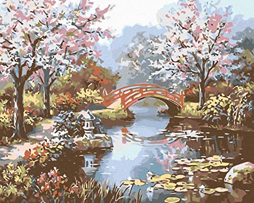 ZUTY 2513240, Malen nach Zahlen-JAPANISCHER Garten 40x50 cm ohne Keilrahmen von ZUTY