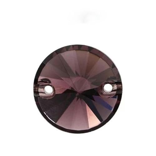 Strasssteine zum Aufnähen, runde Glasperlen, Kristall-Strasssteine, Dekorationsapplikationen für Hochzeitskleider, Kleidung, Amethyst, 08 mm, 84 Stk von ZUYCML