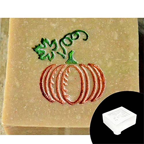 ZWTPGKRD Halloween Clear Soap Stamp Block Acrylic Transparent Soap Seal Stamper Halloween Soap Making Supplies von ZWTPGKRD