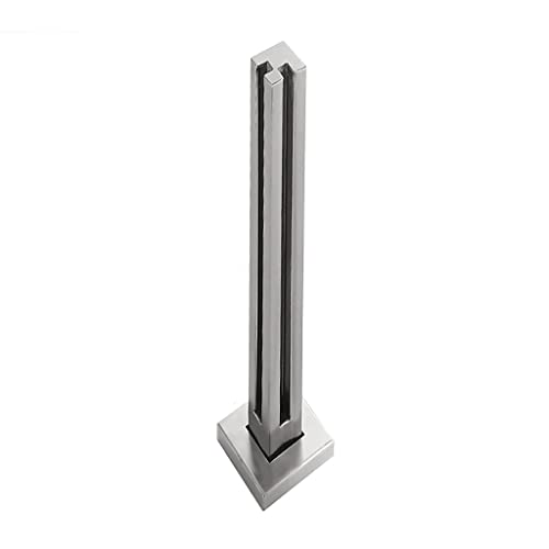 ZWTYSS Clip-Klemme 95 cm/37,4 Zoll Glasbalustrade Glasgeländer-Hardware Glasbalustradepfosten Außenzaun Balustraden und Decksspindel Silber von ZWTYSS