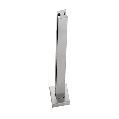 ZWTYSS Clip-Klemme 95 cm/37,4 Zoll Glasbalustrade Glasgeländer-Hardware Glasbalustradepfosten Außenzaun Balustraden und Decksspindel Silber von ZWTYSS