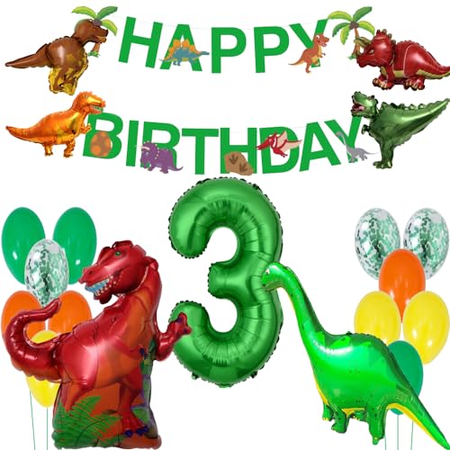 Geburtstag Dekoration Dinosaurier Geburtstag Dekorationen Dino Kindergeburtstag Dekoration Riesenfolienballon Nummer 3 Dino Luftballons Geburtstag 3 Jahre Dschungel Folienballon Nummer Ballon von ZWWsullo