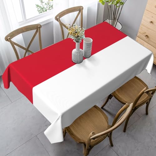 ZXERTG Rechteckige Tischdecke mit Monaco-Motiv, weiches Pfirsichleder, für Thanksgiving, Weihnachten und Party-Dekoration von ZXERTG