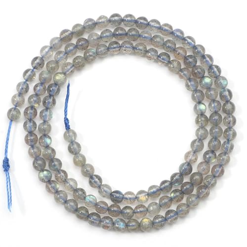 2/3/4mm Natürliche Achate Labradorit Quarz Kristall Stein Perlen Runde Lose Perlen Für Schmuck Machen DIY Armband von ZXFLOOR