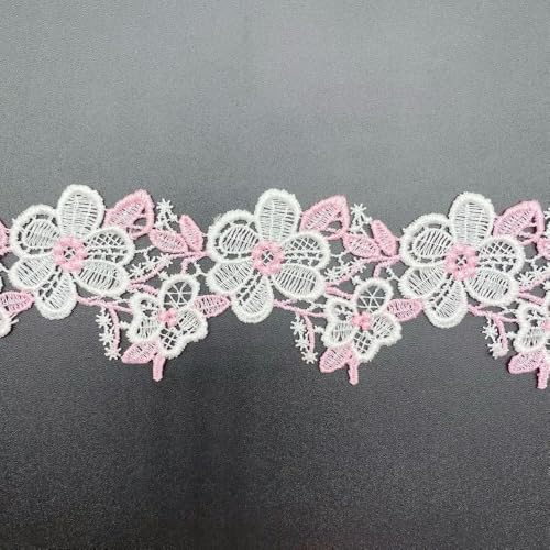 20 Yards von Gold Hohl Zweifarbige Blumen Stoff Trim Spitze DIY Frauen Hochzeit Kleidung Zubehör von ZXFLOOR