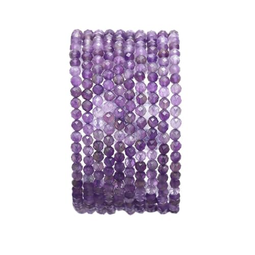 220–320 Stück kleine Natursteinperlen, Turmalin, 2/3/4 mm, Quarz, Amethyst, Achate, Kristall, facettierte Perlen zur Schmuckherstellung, DIY-Armband von ZXFLOOR