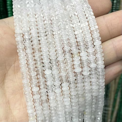 2x4mm Natürliche Achate Tigerauge Chalcedon Jade Stein Runde Rondelle Spacer Perlen Für Schmuck Machen Diy Armband Zubehör von ZXFLOOR