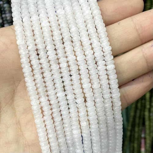 2x4mm Natürliche Achate Tigerauge Chalcedon Jade Stein Runde Rondelle Spacer Perlen Für Schmuck Machen Diy Armband Zubehör von ZXFLOOR