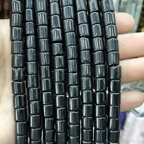 72 stücke 8MM Natürliche Stein Zylinder Form Aventurin Quarz Jade Labradorit Spacer Perlen Für Schmuck Machen DIY Armband Zubehör von ZXFLOOR