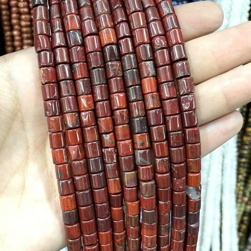 80 stücke 6 * 6MM Natürliche Stein Zylinder Form Achate Quarz Jade Lose Spacer Perlen Für Schmuck Machen DIY armband Zubehör von ZXFLOOR